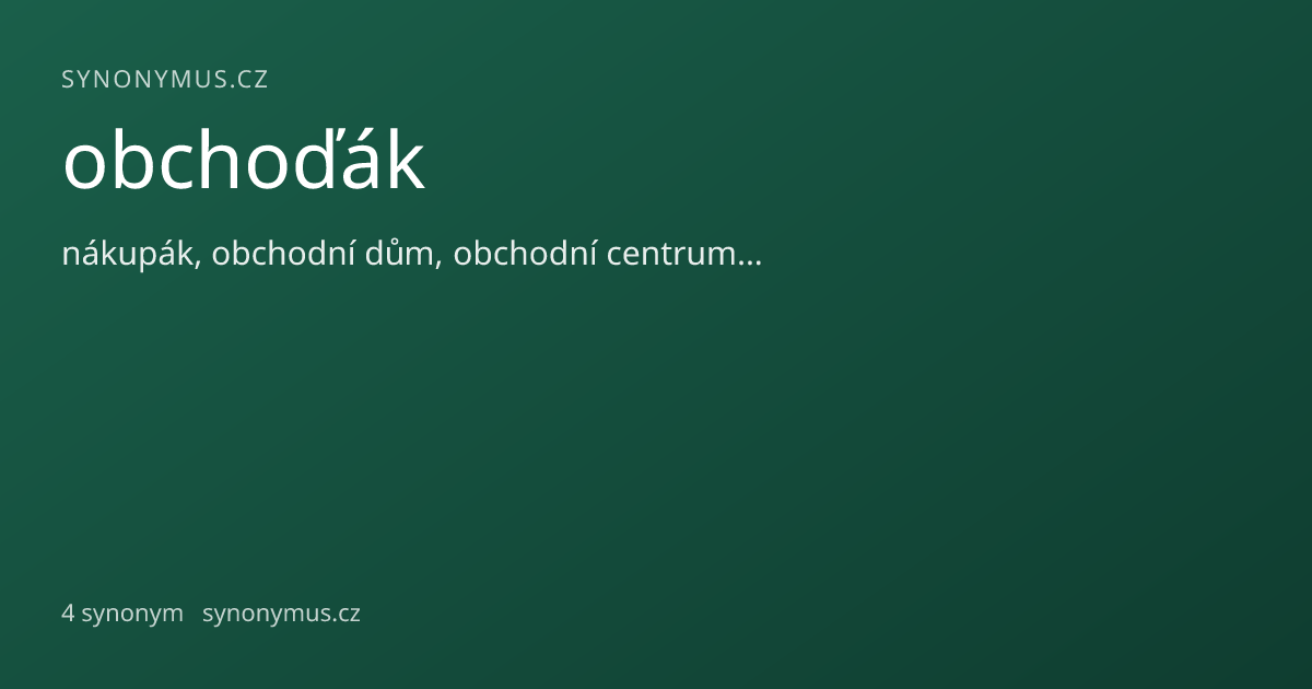 Náhled odkazu: obchoďák