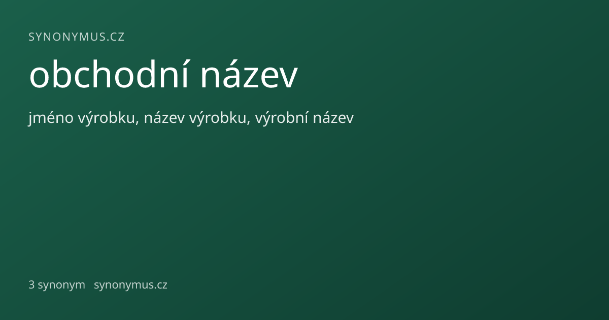 Náhled odkazu: obchodní název