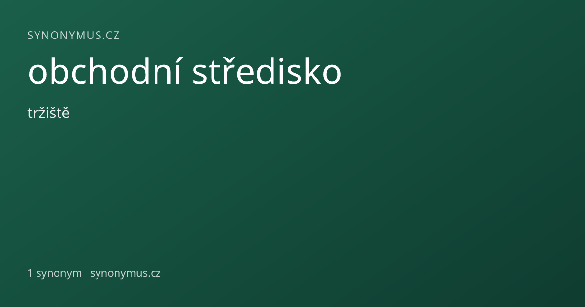 Náhled odkazu: obchodní středisko