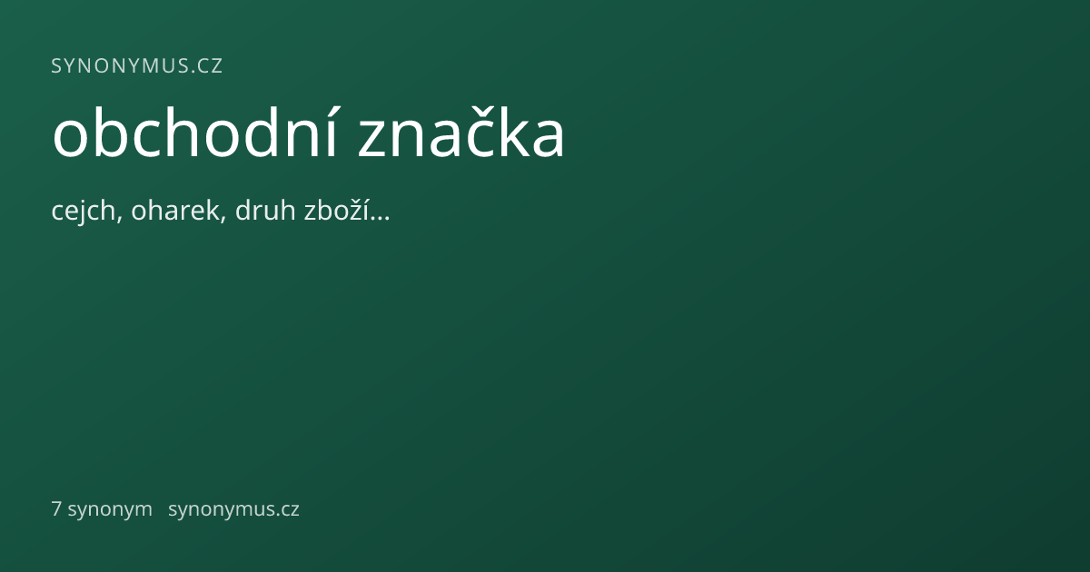 Náhled odkazu: obchodní značka