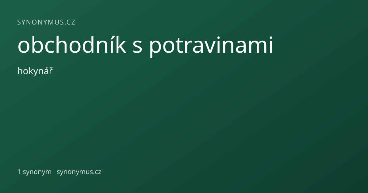 Náhled odkazu: obchodník s potravinami