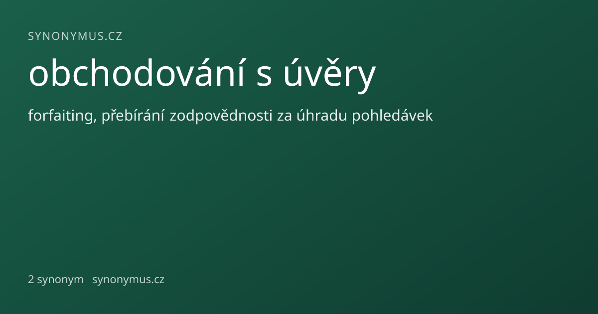 Náhled odkazu: obchodování s úvěry