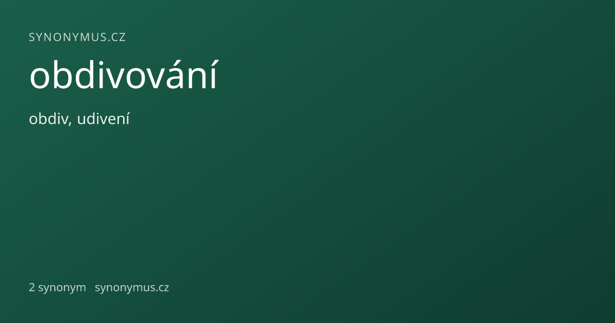 Náhled odkazu: obdivování