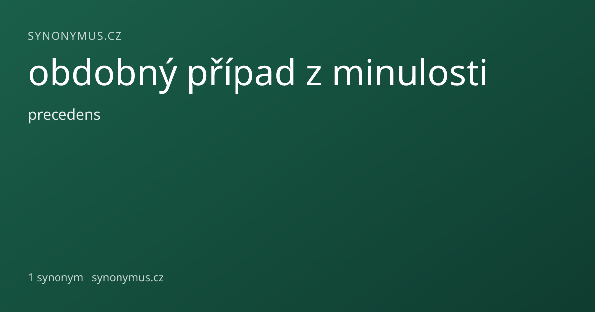 Náhled odkazu: obdobný případ z minulosti