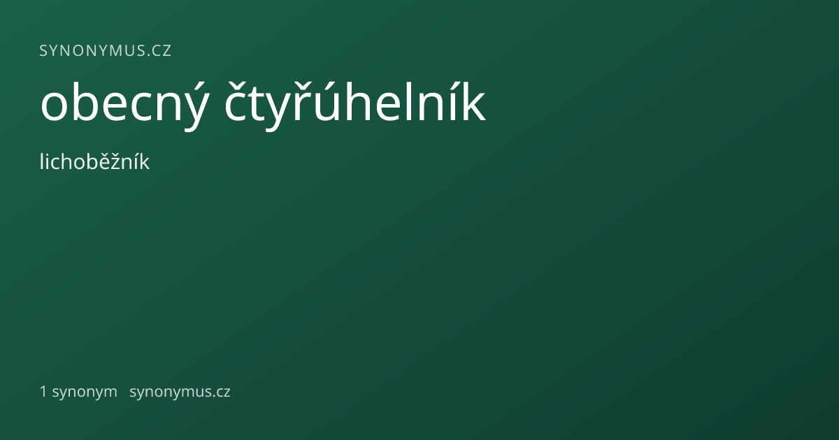 Náhled odkazu: obecný čtyřúhelník
