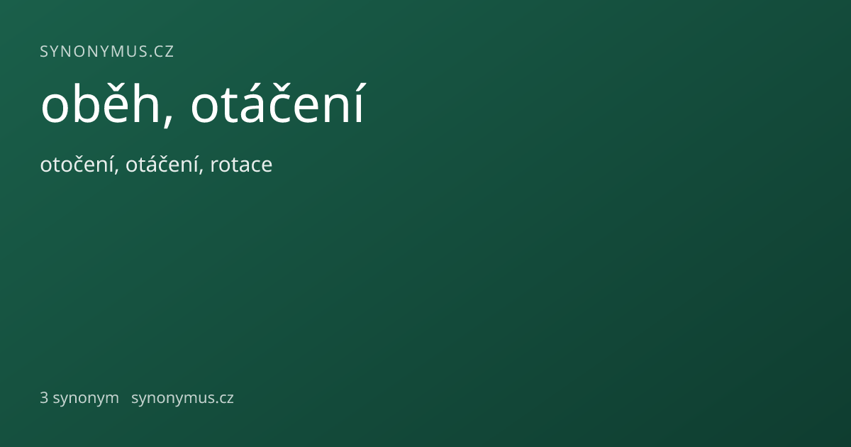 Náhled odkazu: oběh, otáčení