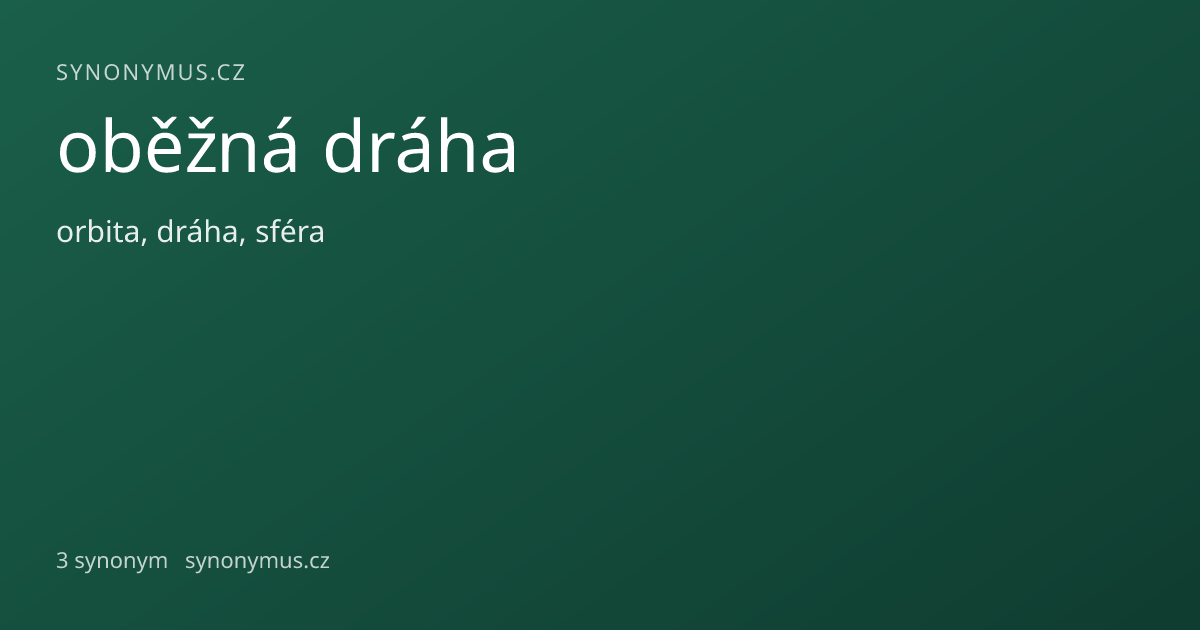 Náhled odkazu: oběžná dráha