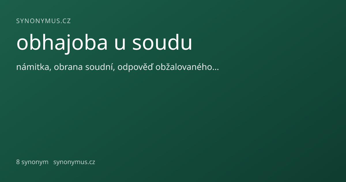Náhled odkazu: obhajoba u soudu