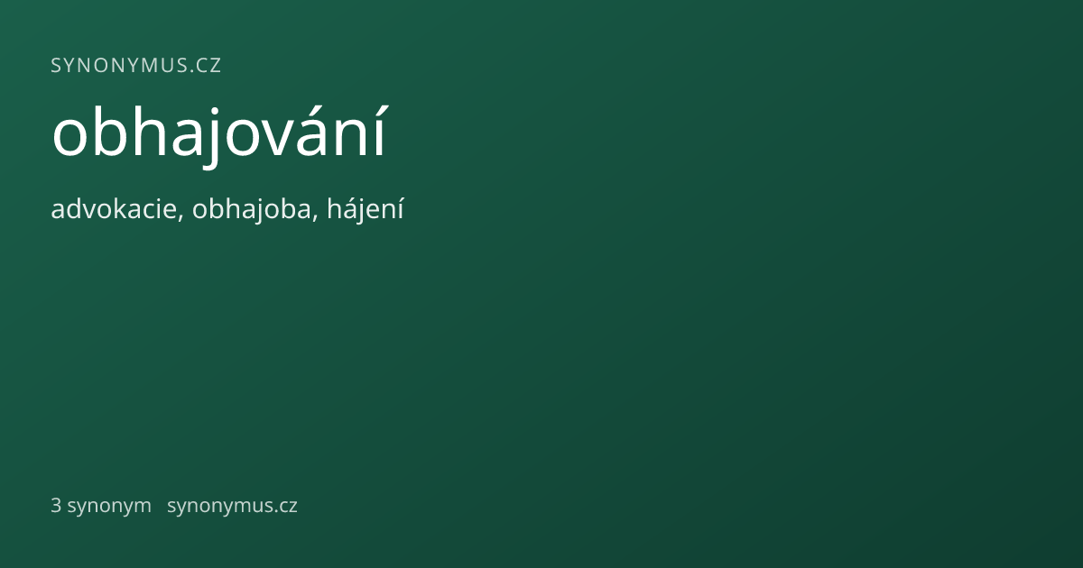 Náhled odkazu: obhajování