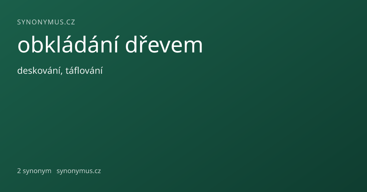 Náhled odkazu: obkládání dřevem