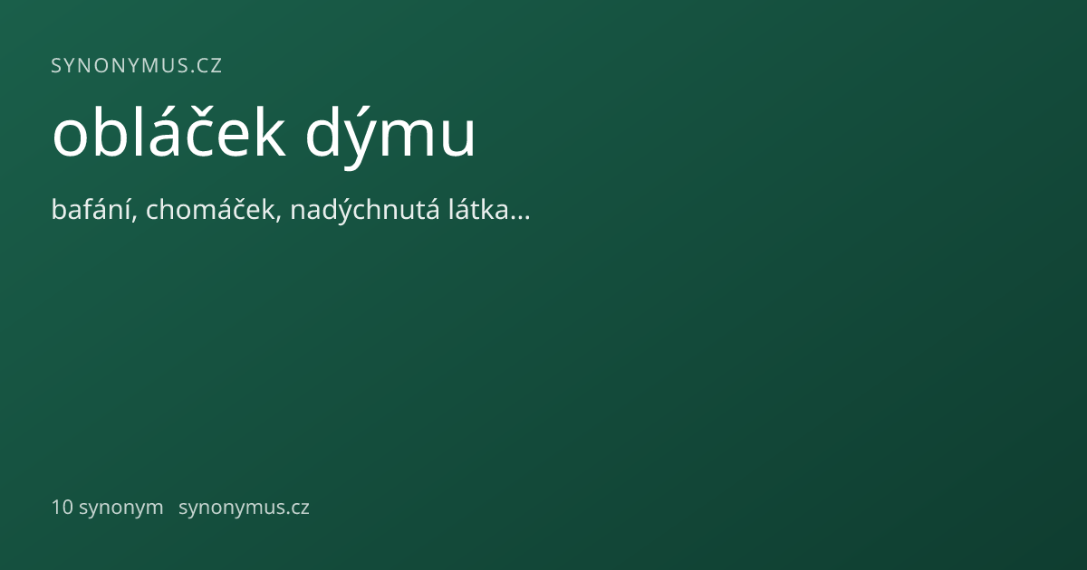 Náhled odkazu: obláček dýmu