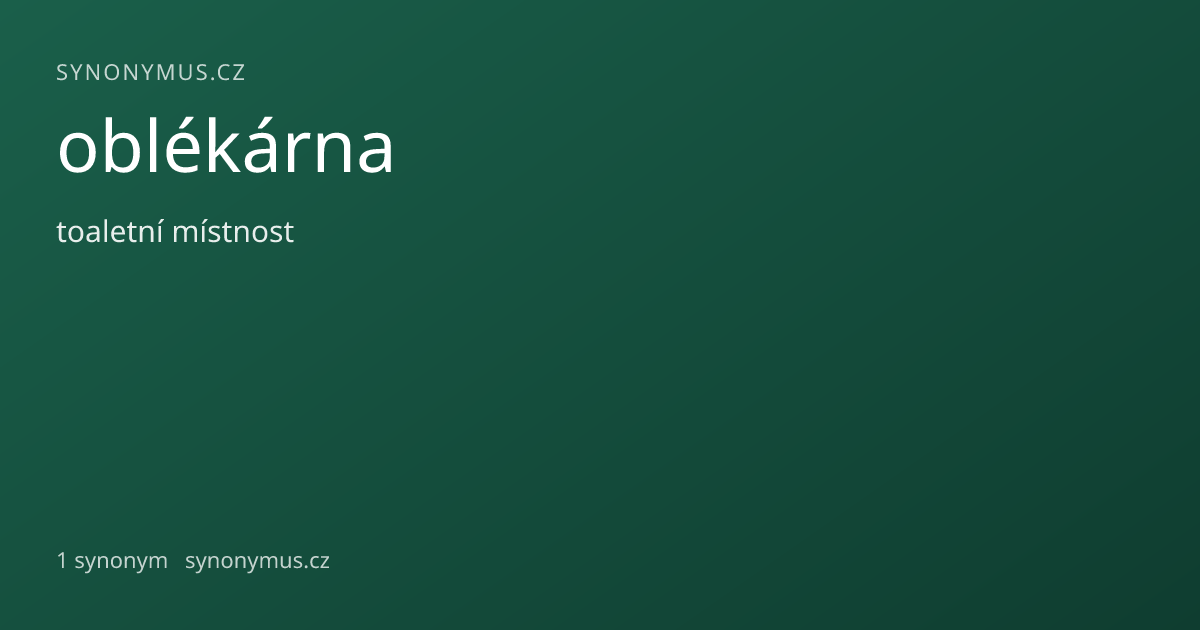 Náhled odkazu: oblékárna