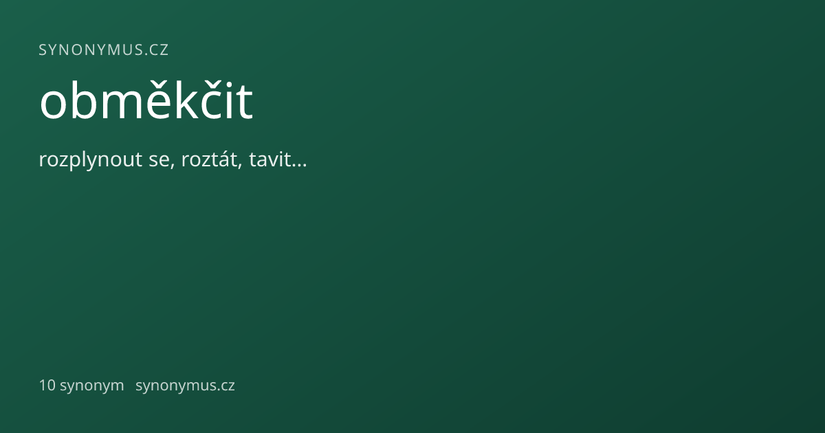 Náhled odkazu: obměkčit