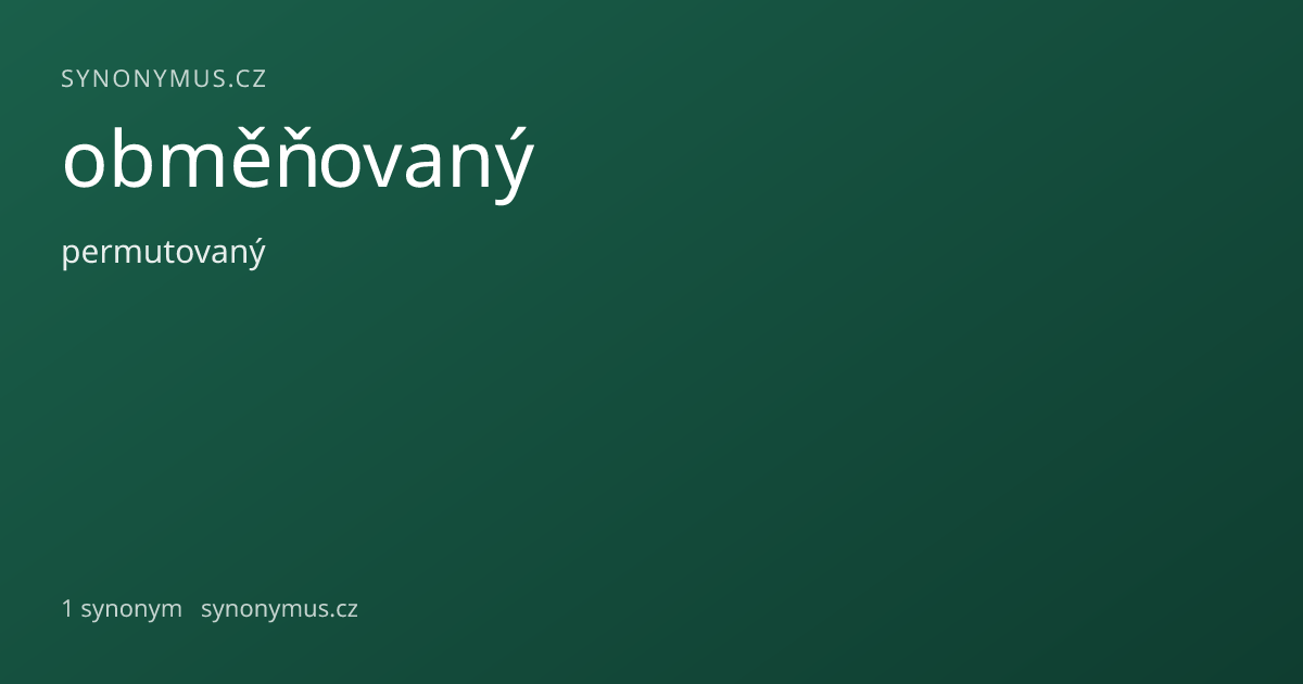 Náhled odkazu: obměňovaný