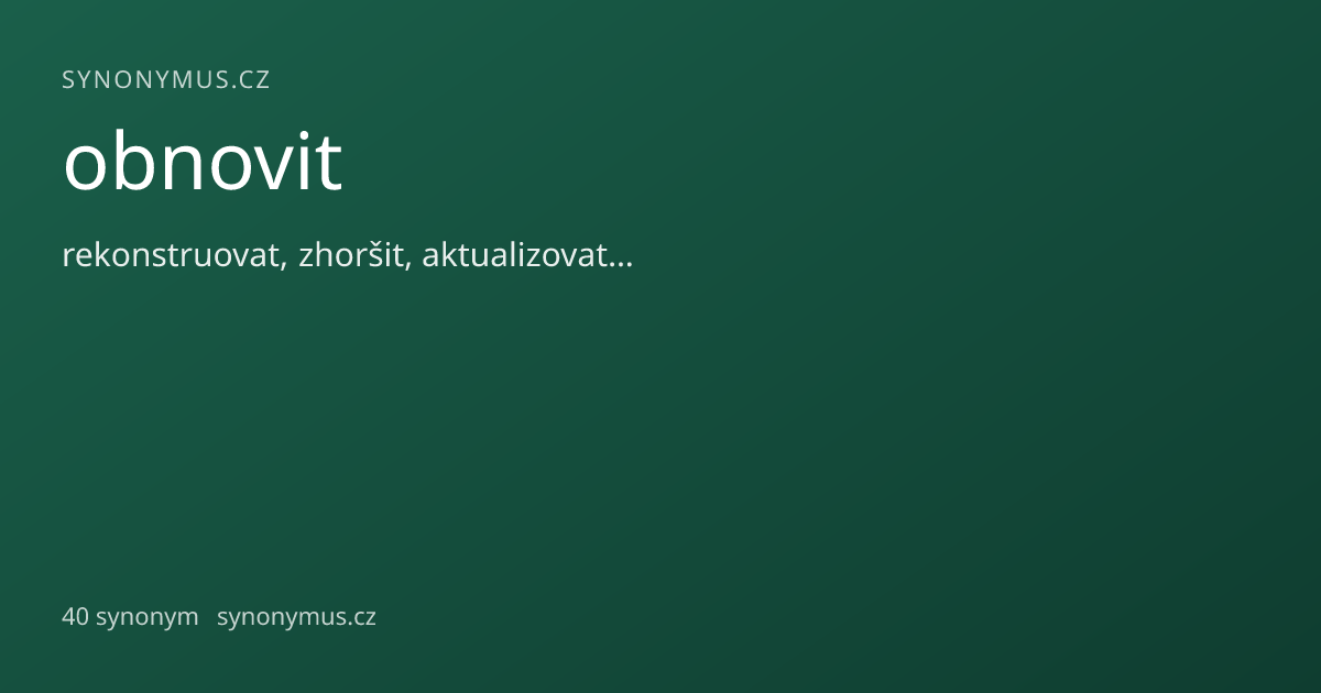 Náhled odkazu: obnovit