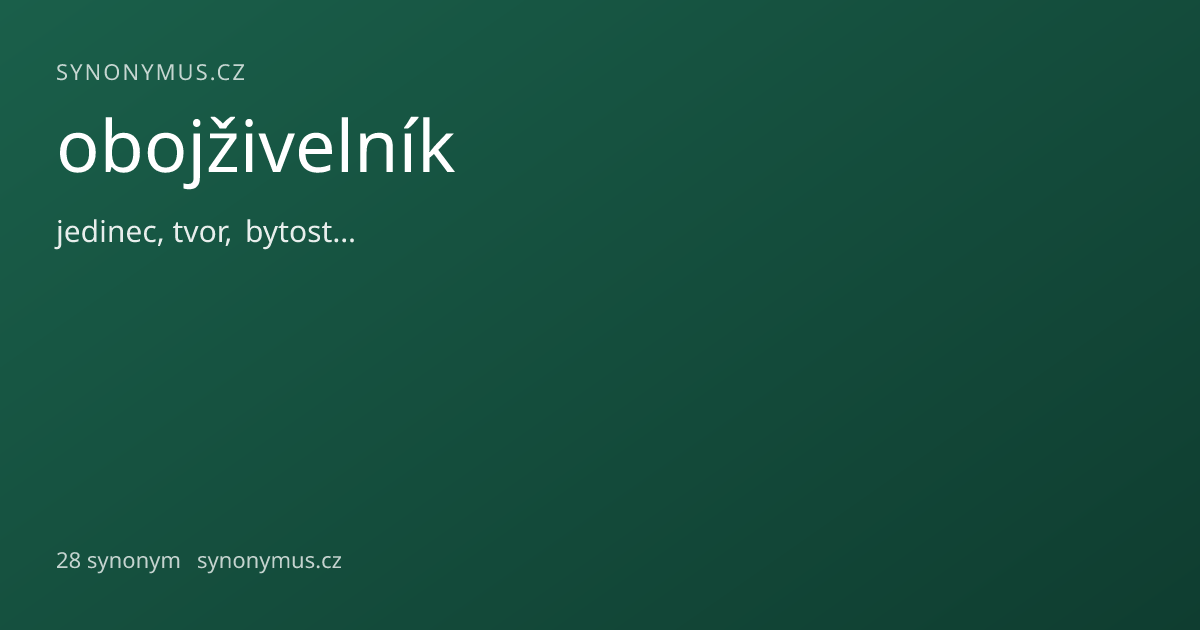 Náhled odkazu: obojživelník