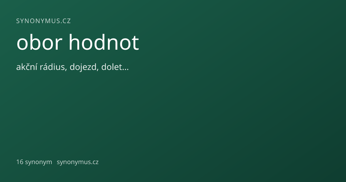 Náhled odkazu: obor hodnot