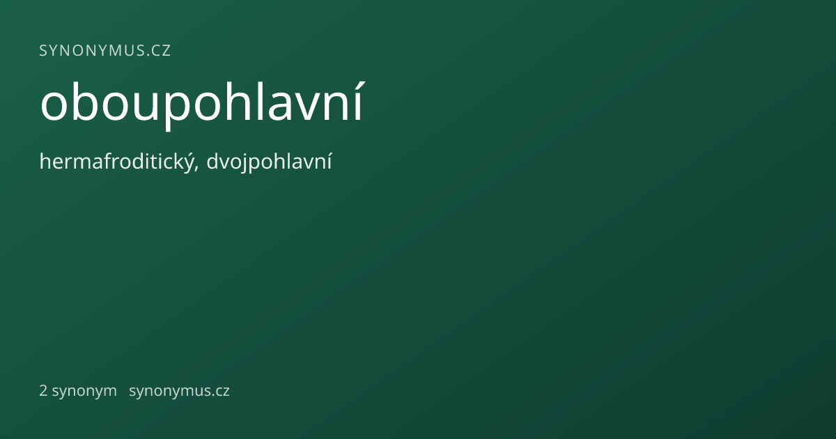 Náhled odkazu: oboupohlavní