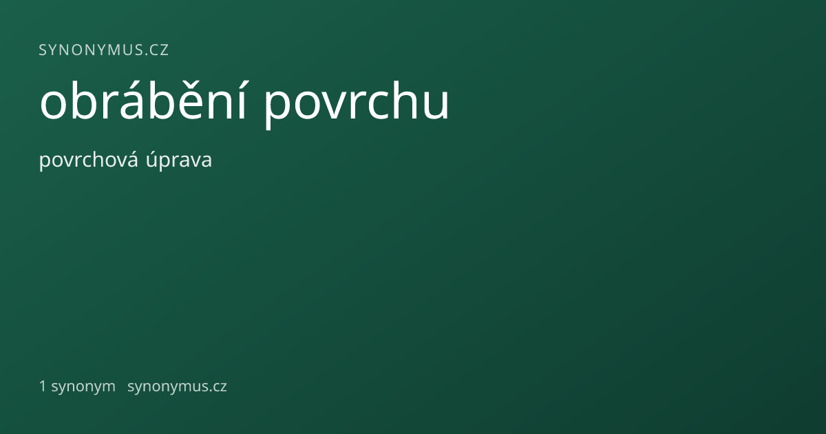 Náhled odkazu: obrábění povrchu