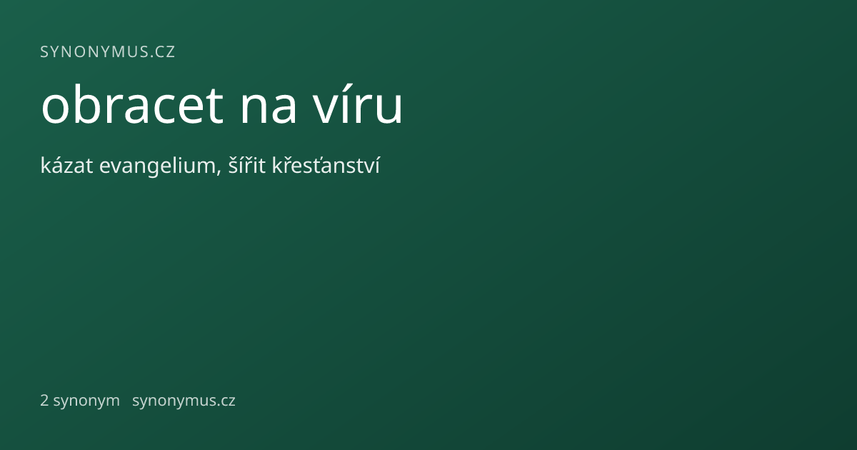 Náhled odkazu: obracet na víru