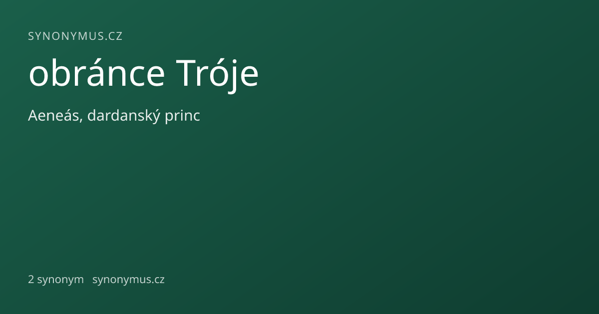 Náhled odkazu: obránce Tróje