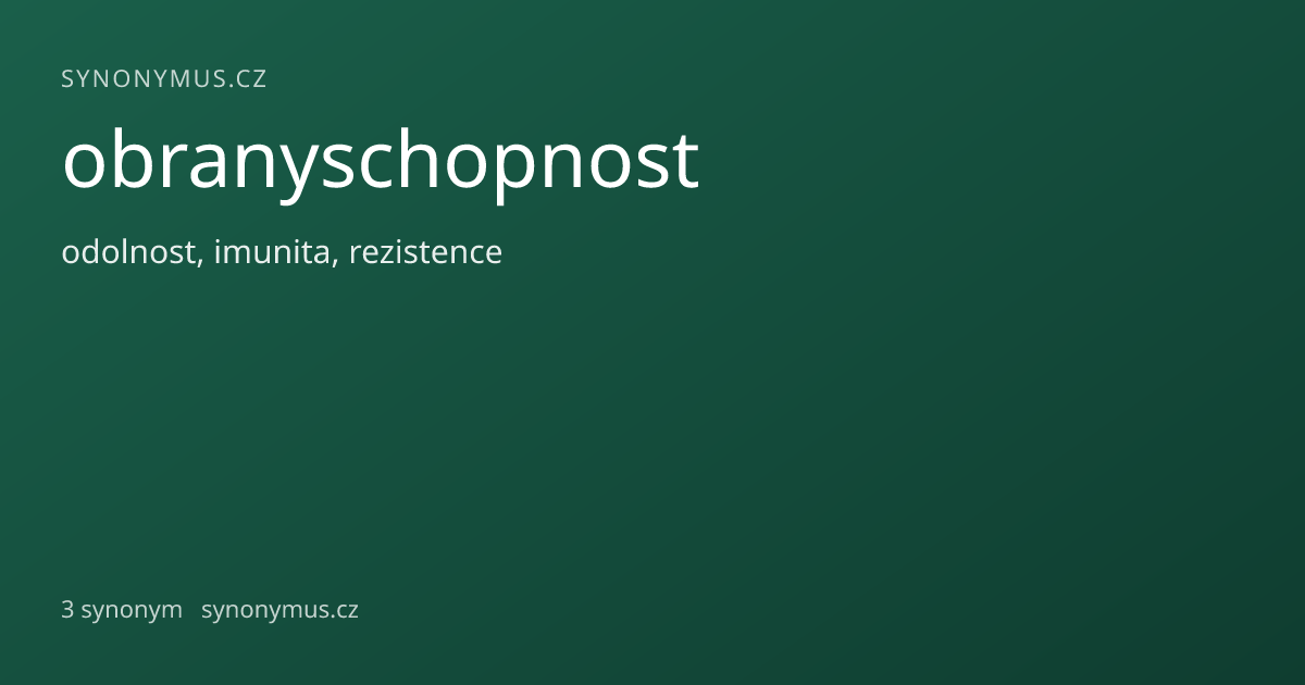 Náhled odkazu: obranyschopnost