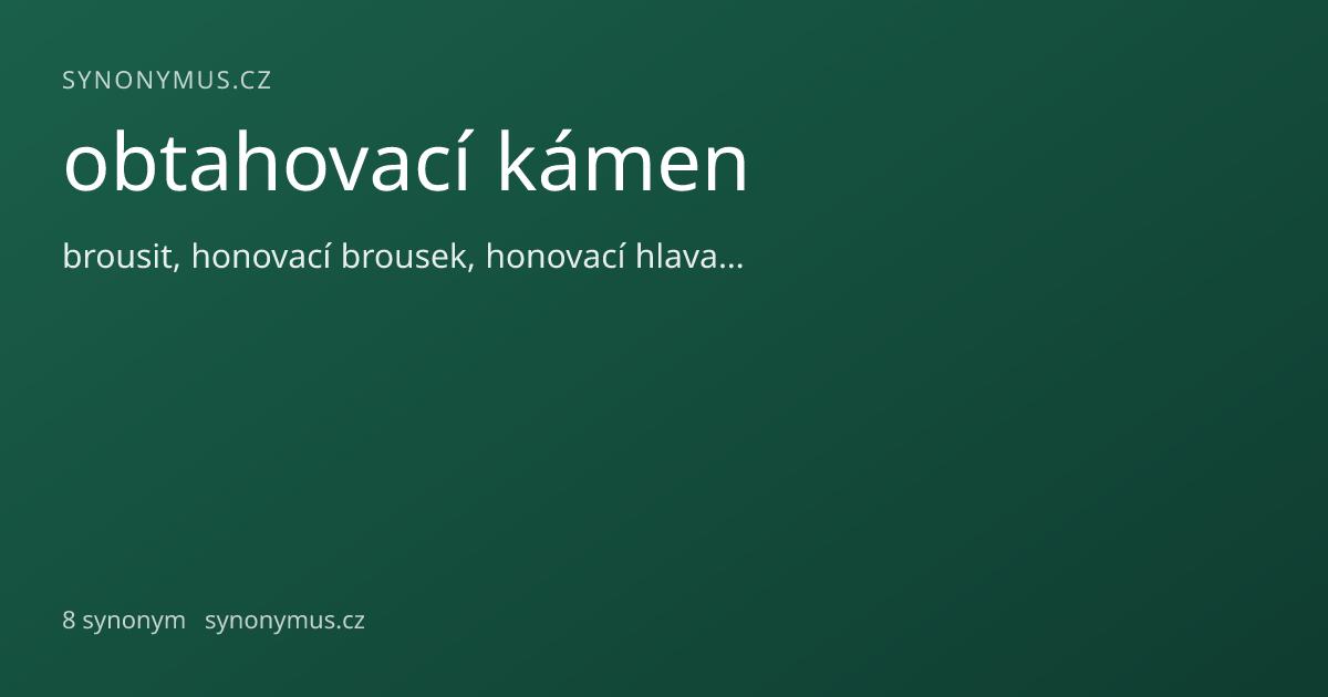 Náhled odkazu: obtahovací kámen