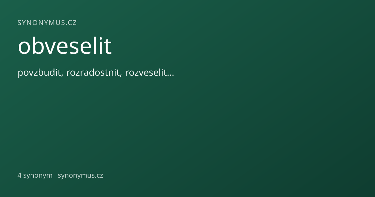 Náhled odkazu: obveselit