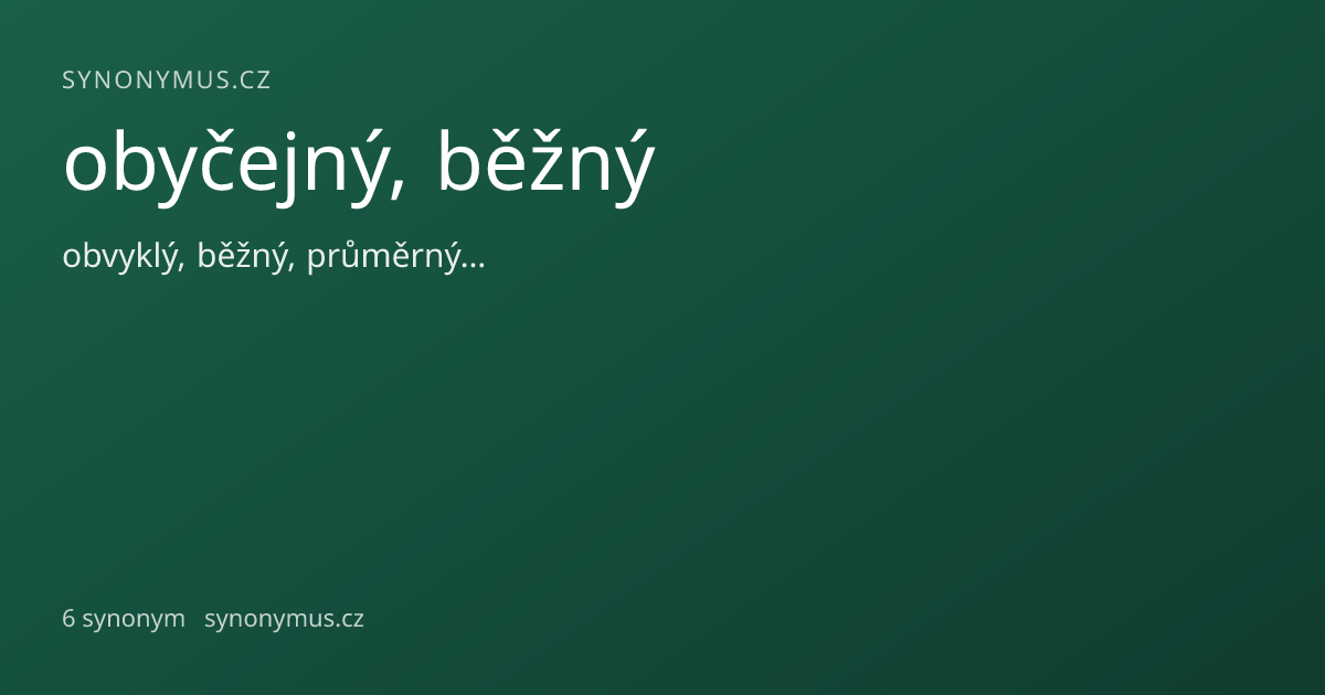Náhled odkazu: obyčejný, běžný