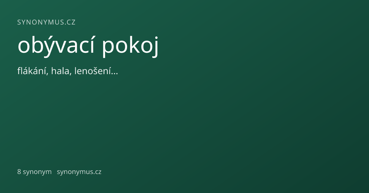 Náhled odkazu: obývací pokoj
