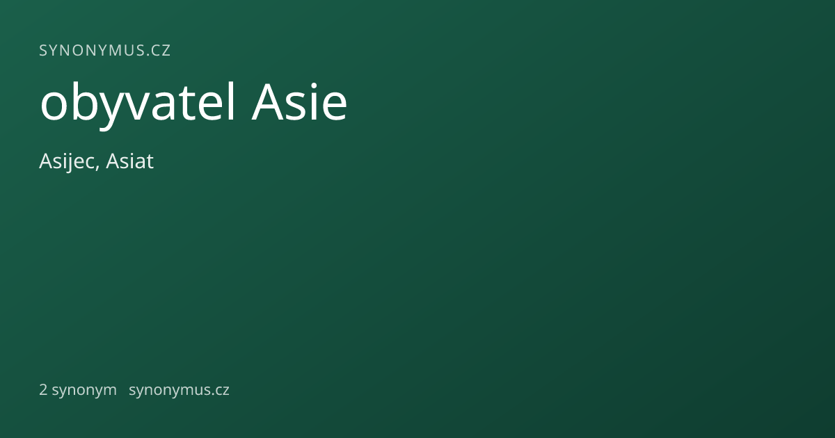 Náhled odkazu: obyvatel Asie