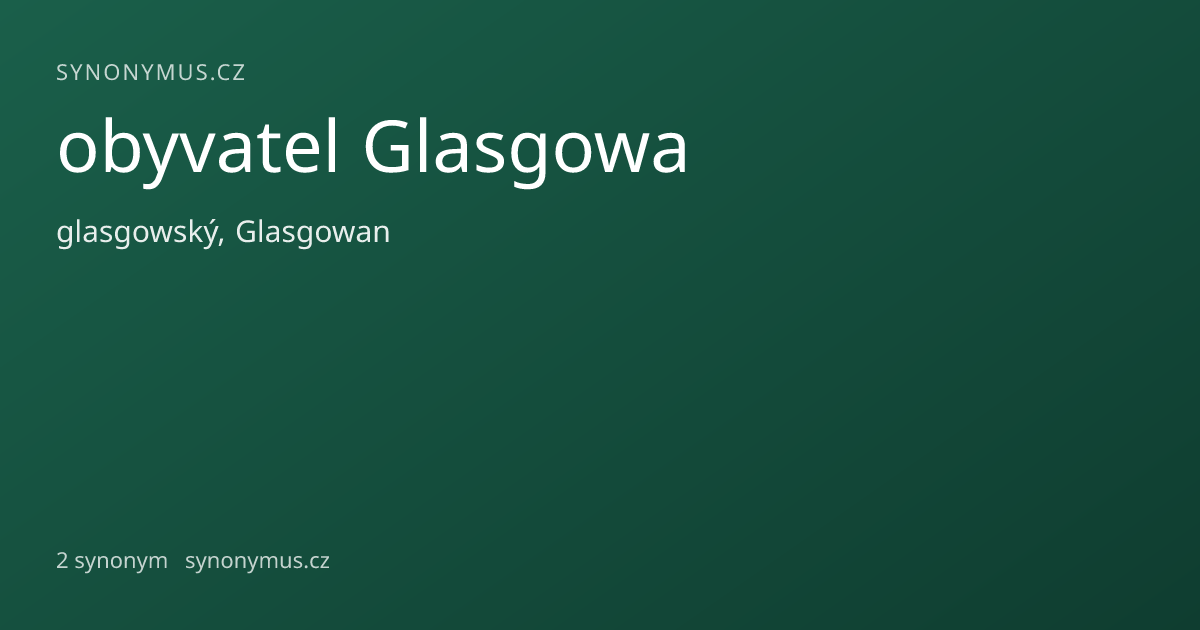 Náhled odkazu: obyvatel Glasgowa