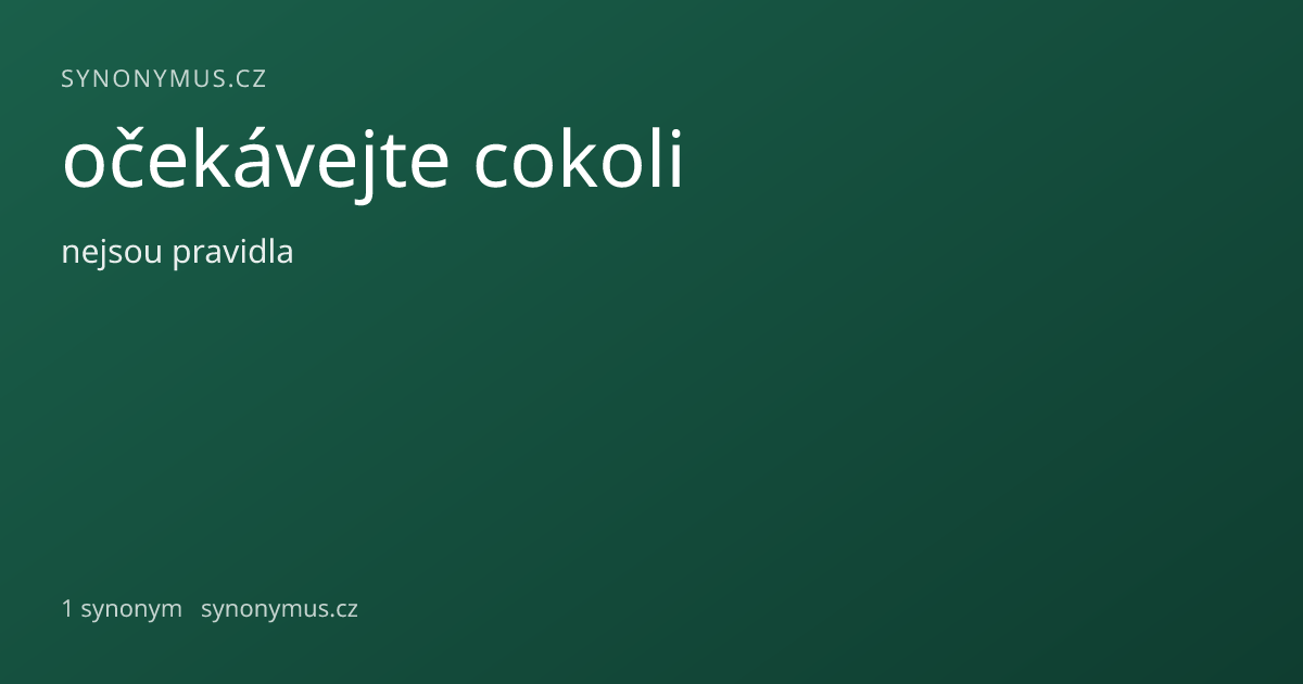 Náhled odkazu: očekávejte cokoli
