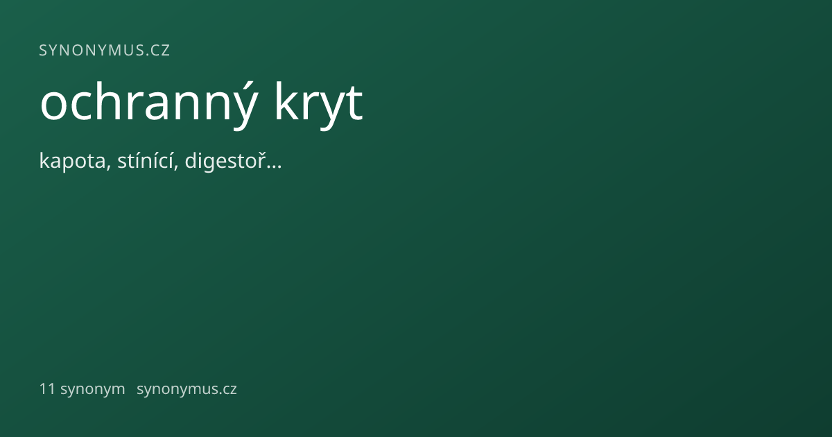Náhled odkazu: ochranný kryt