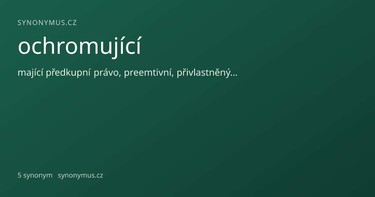 Náhled odkazu: ochromující