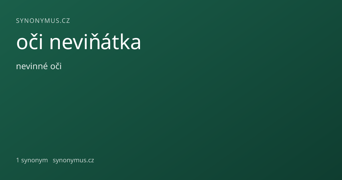 Náhled odkazu: oči neviňátka
