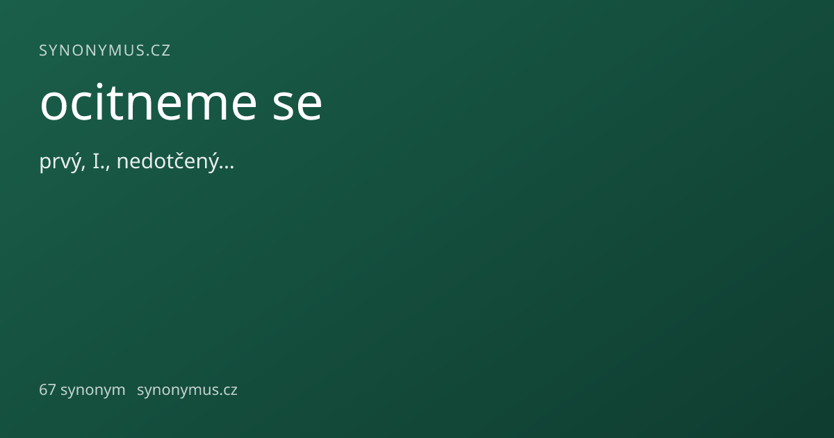 Náhled odkazu: ocitneme se