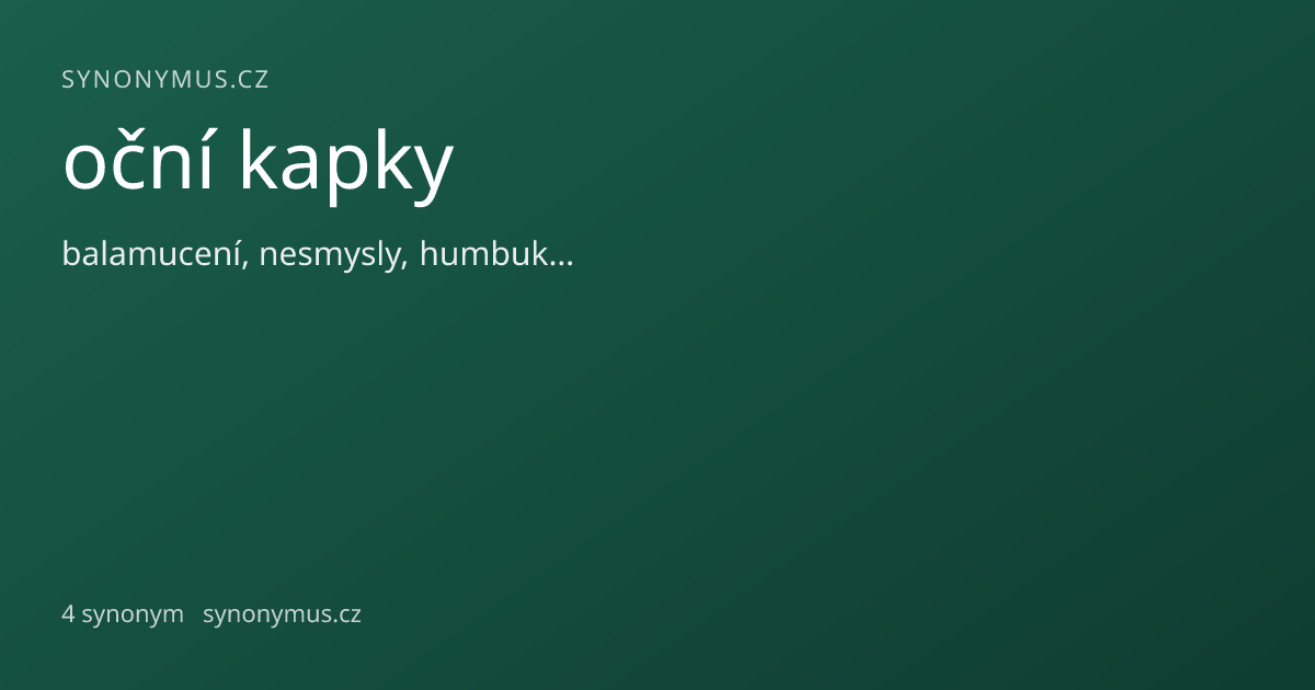 Náhled odkazu: oční kapky