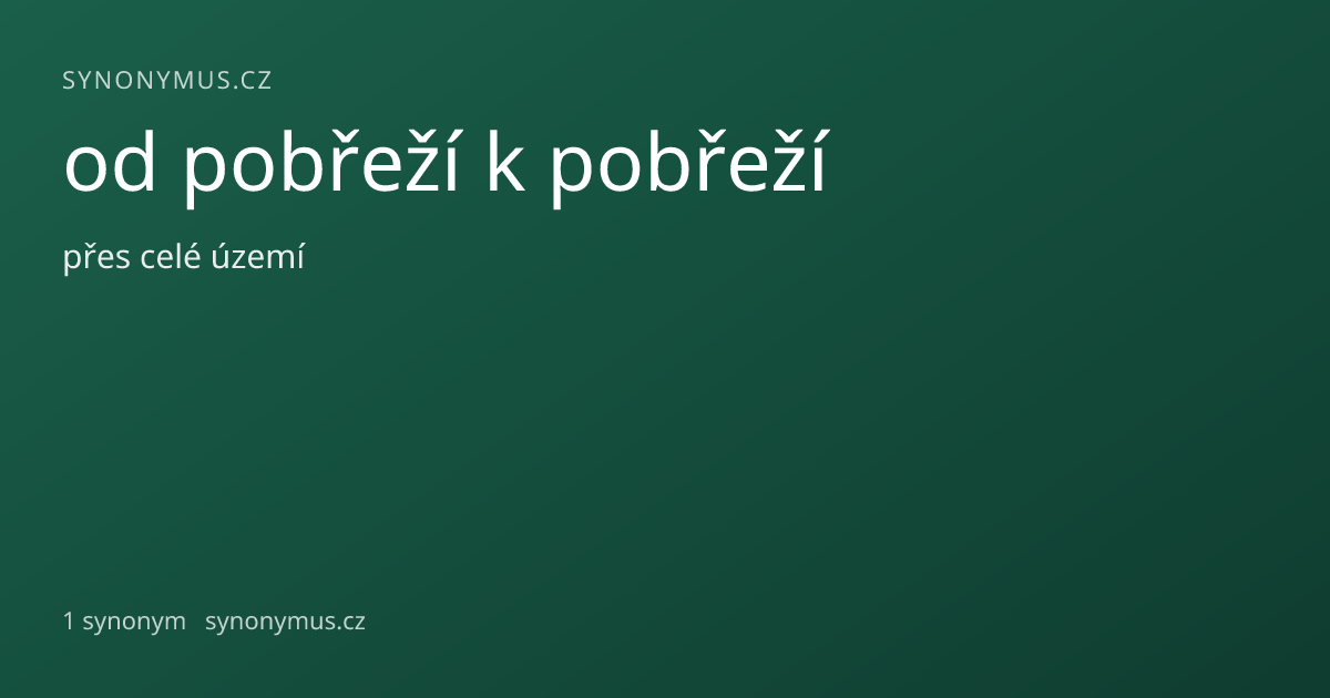 Náhled odkazu: od pobřeží k pobřeží