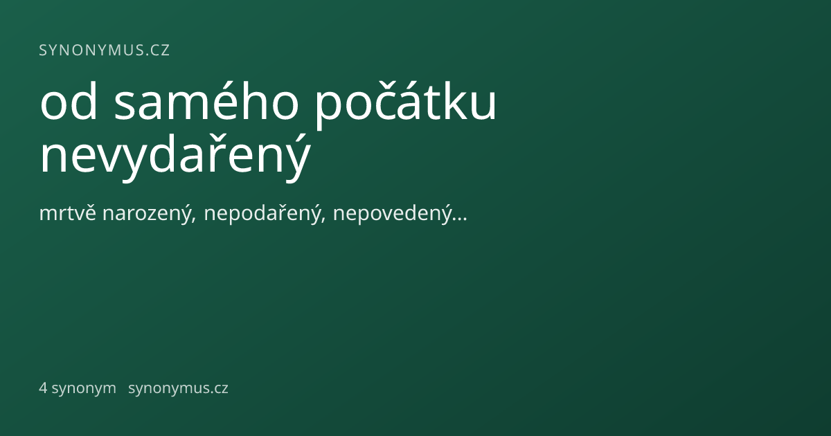 Náhled odkazu: od samého počátku nevydařený