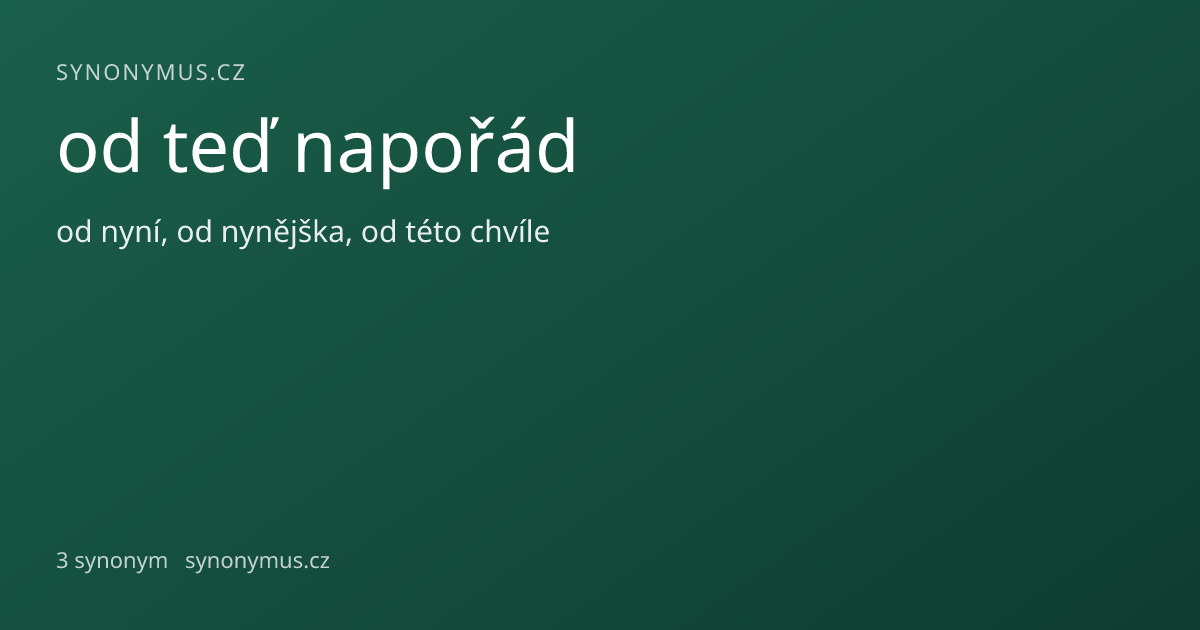 Náhled odkazu: od teď napořád
