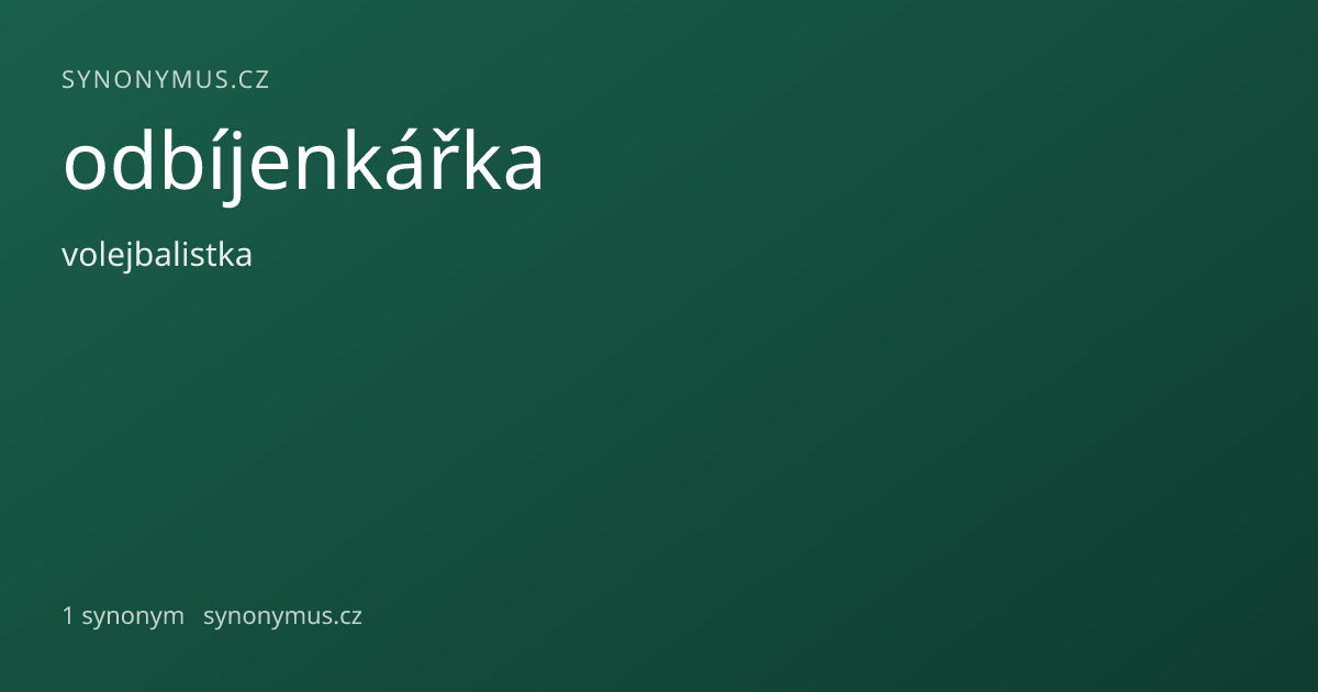 Náhled odkazu: odbíjenkářka