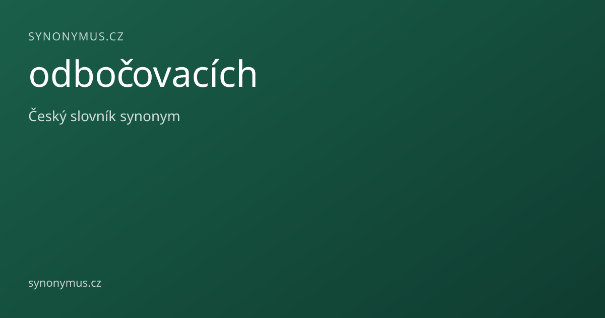 Náhled odkazu: odbočovacích