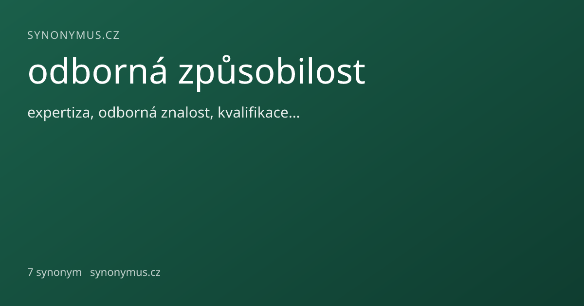 Náhled odkazu: odborná způsobilost
