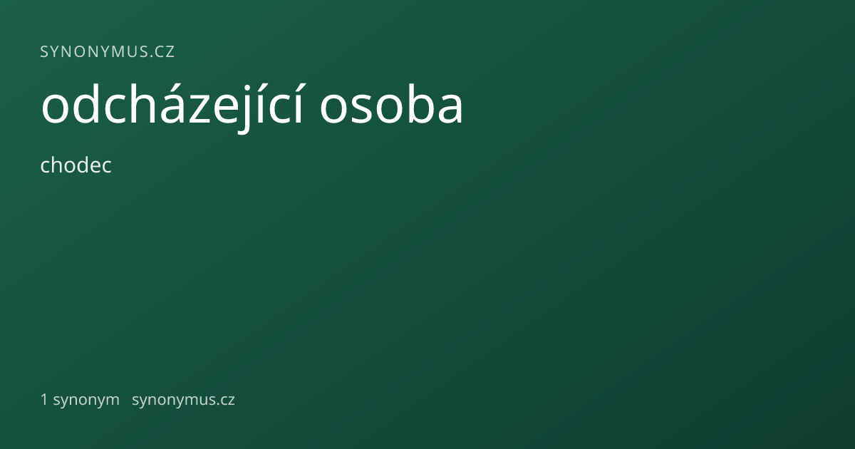 Náhled odkazu: odcházející osoba