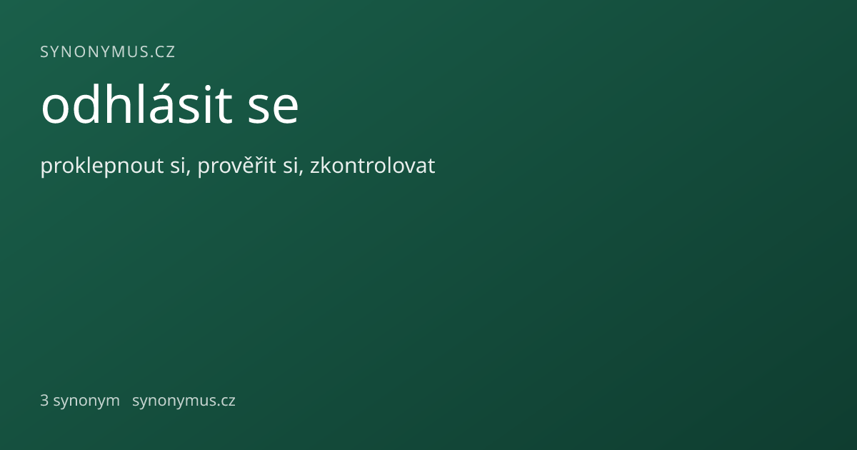 Náhled odkazu: odhlásit se