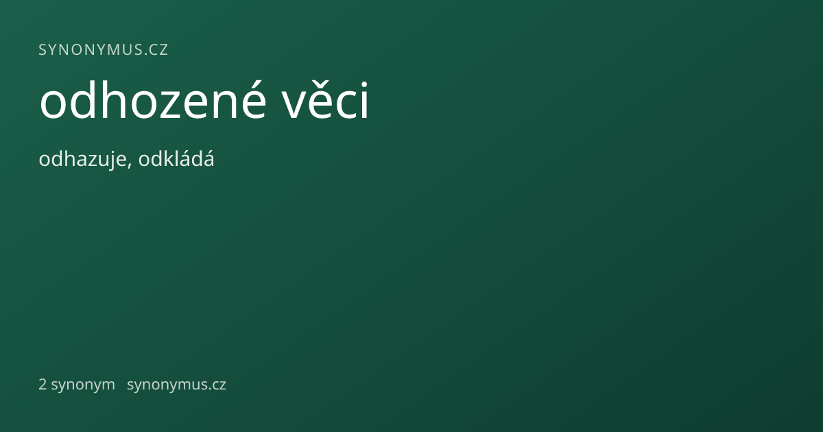 Náhled odkazu: odhozené věci