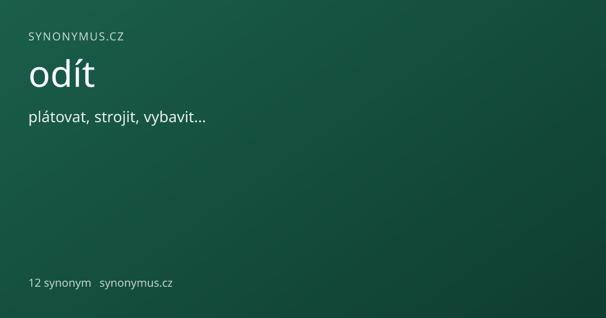 Náhled odkazu: odít