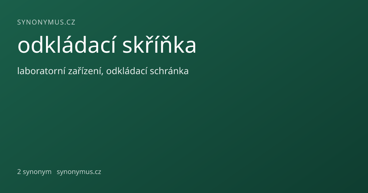 Náhled odkazu: odkládací skříňka