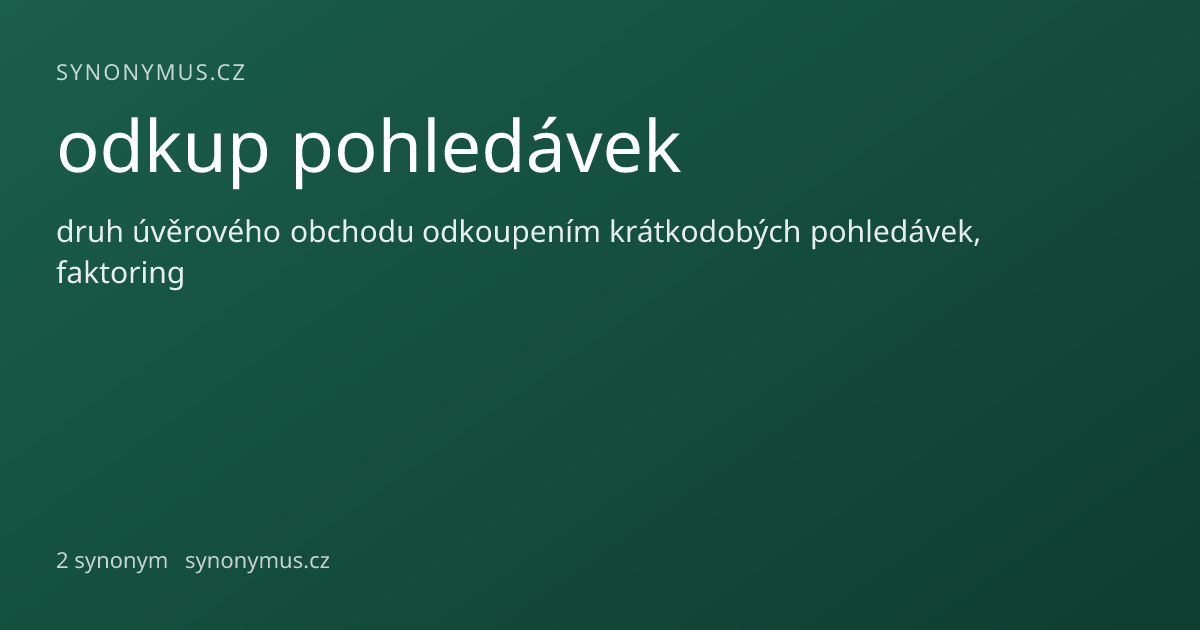 Náhled odkazu: odkup pohledávek